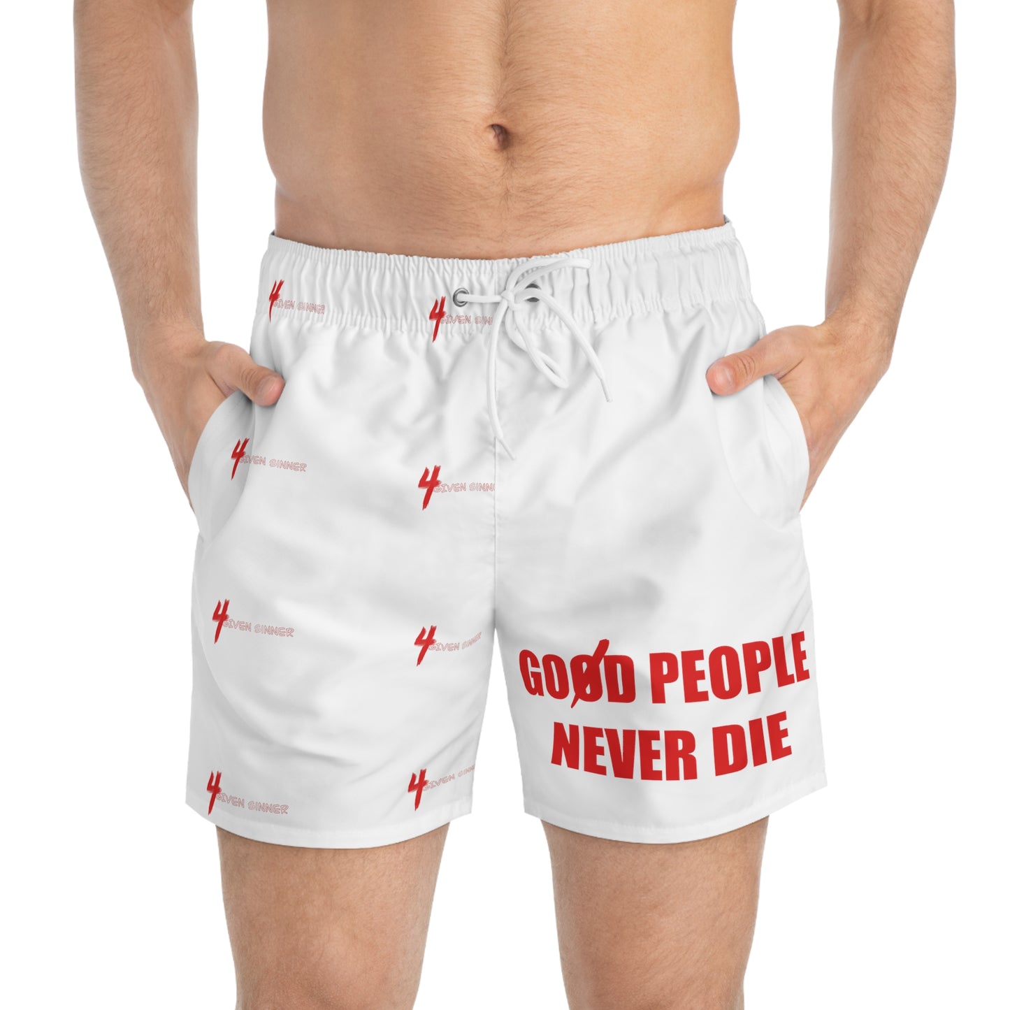 Swim Trunks (White)